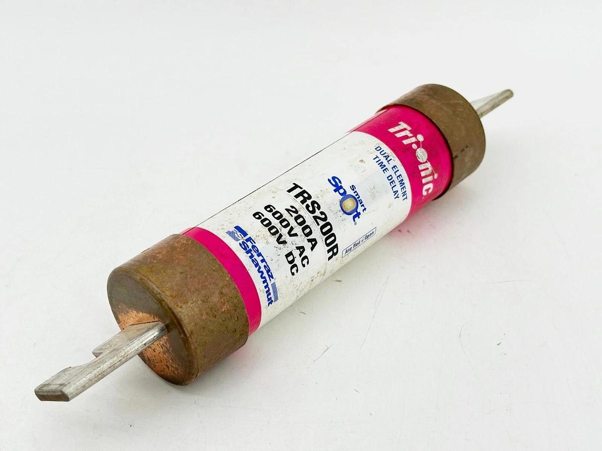Used Ferraz Shawmut TRS200R Dual Element Time Delay Fuse 200A 600V Class RK5