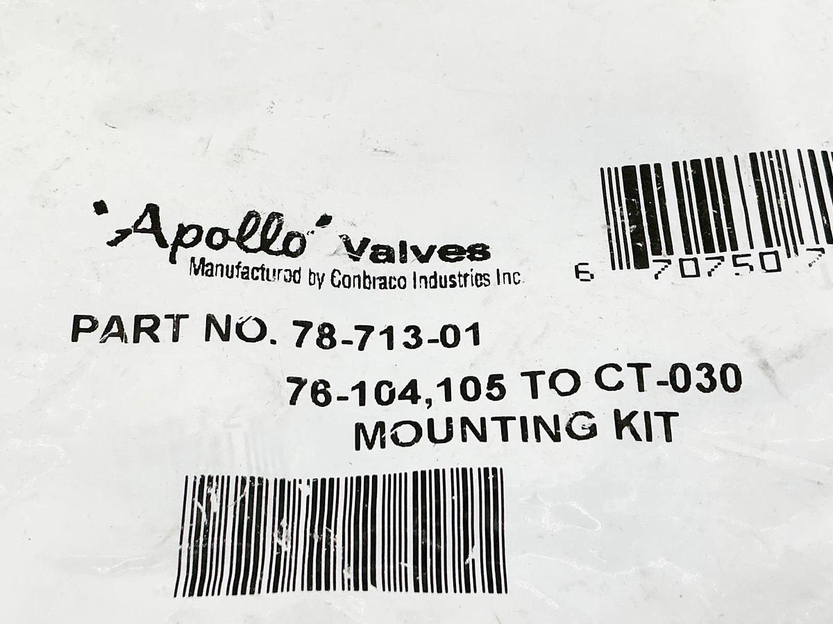 New Appolo Valves 78-713-01 76-104,105 To CT-30 Mounting Kit