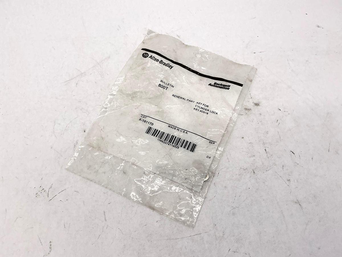 New Allen Bradley X-181170 Renewal Part Key for Cylinder Lock Key #D018