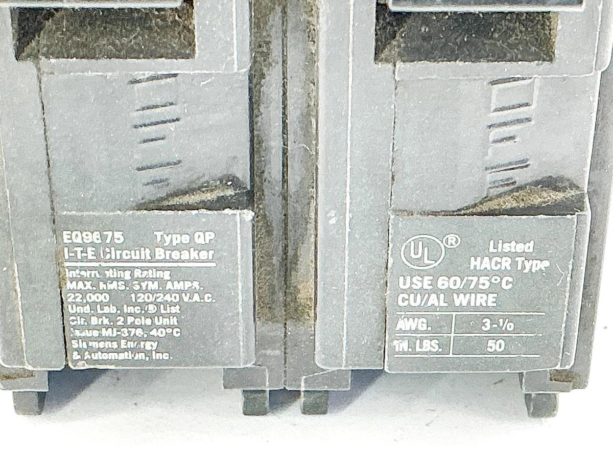 Used ITE QP2100 Circuit Breaker 100A 240V 2P Type QP
