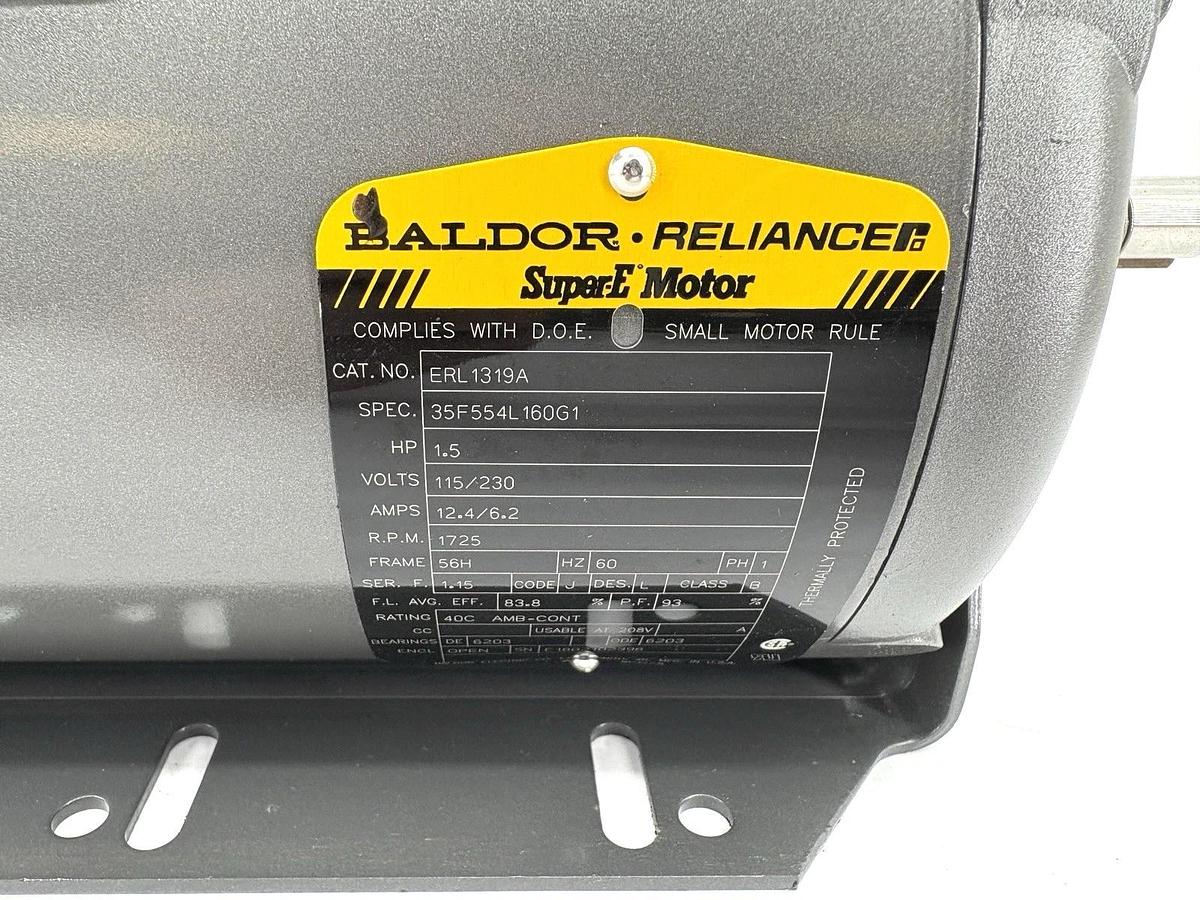New Baldor ERL1319A 1.5HP ODP Motor 115/230V 1PH 1800RPM 56H Frame