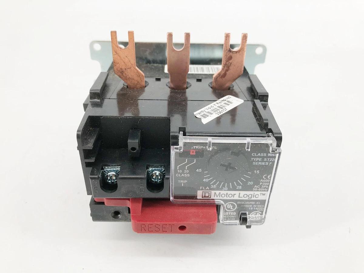 New Square D 9065ST220 Motor Logic Overload Relay 15-45A 600VAC Ser. F