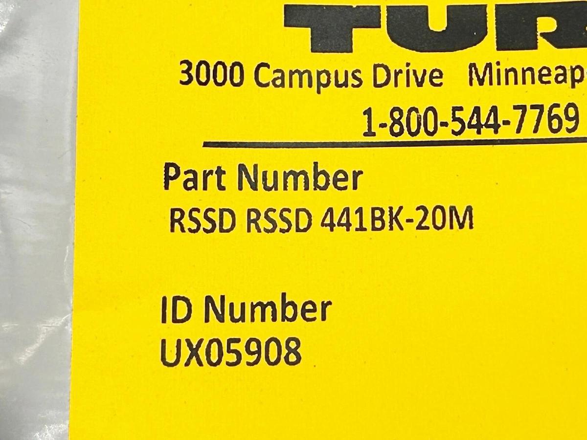 New Turck RSSD RSSD 441BK-20M Cordset M12 Eurofast Ux05908