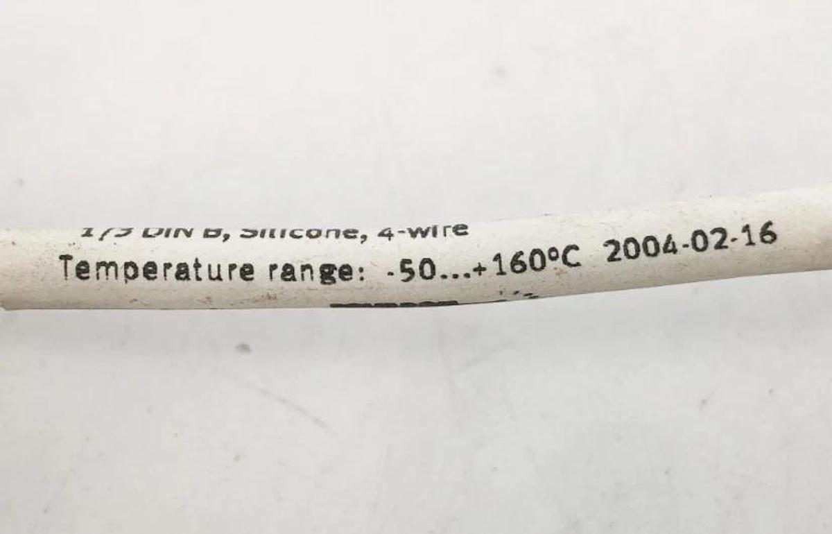 New Bourdon Haenni PT100 Sensor 1/3 DIN B Silicone 4-Wire 81-55-24-0500 - No Box