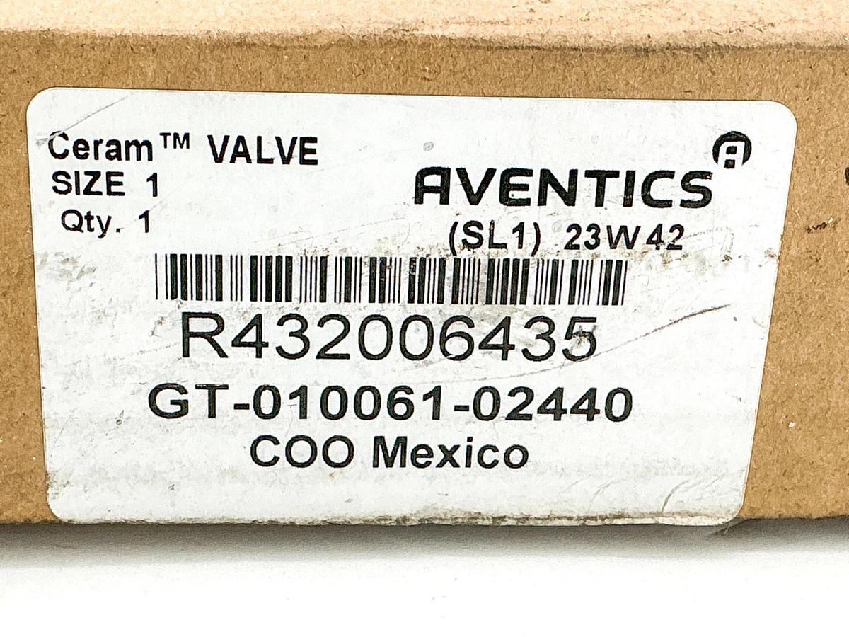 New Aventics R432006435 Solenoid Valve 150PSI 120Vac 5.4VA GT-010061-02440