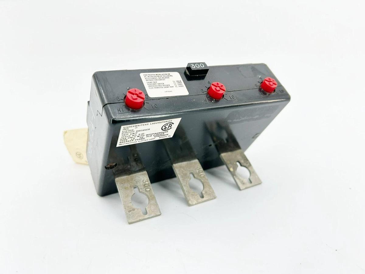 New Westinghouse HLB3300T Trip Unit, 300 A, 3 Pole, 1276C23H14