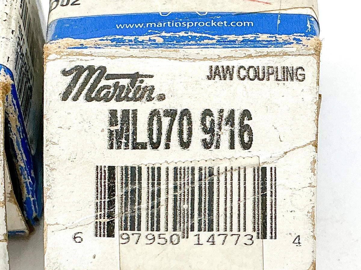 New Lot of 2 Martin ML070-9/16 Coupling Jaw 9/16" Bore