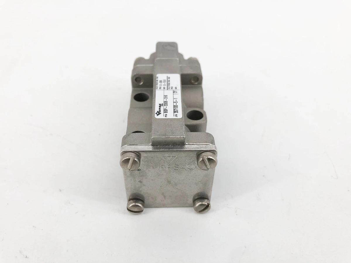 New Versa BSP-3308-316 Pneumatic Directional Valve Stainless Steel 3-Way 1/4"