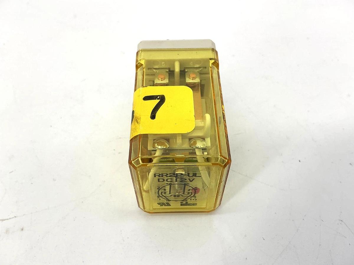 Lot of 2 New IDEC RR2P-UL-DC12V Relay 2-Pole 8-Pin 12VDC Coil RR2P-UL