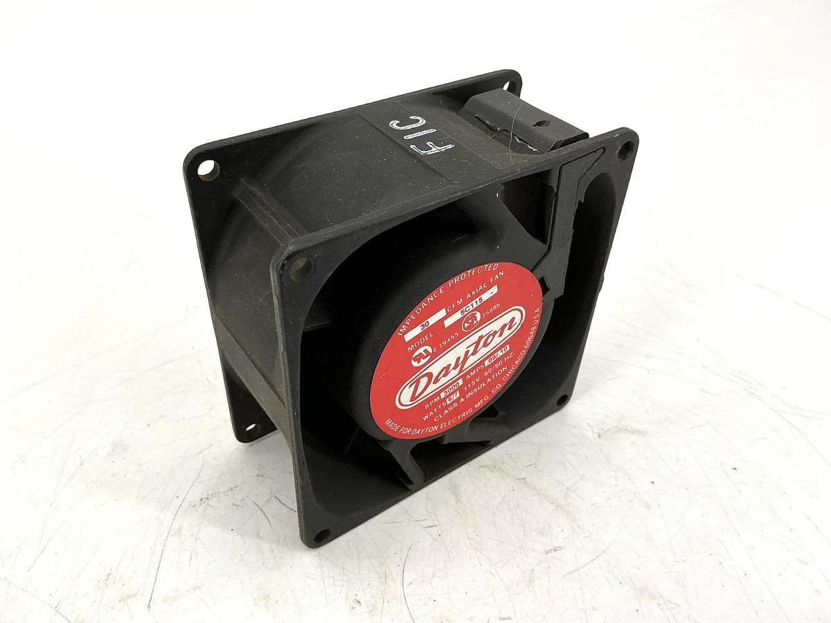 Used Dayton 5C115 30 CFM Axial Fan 3000RPM 6/7W 0.09/0.10A 115V 50/60HZ