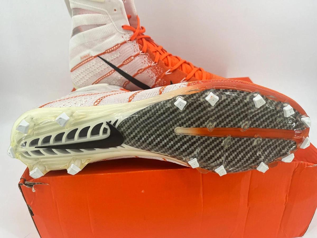 Nike Vapor Untouchable 3 Elite P White/Orange Sz 16 OSU Beavers Football Cleats