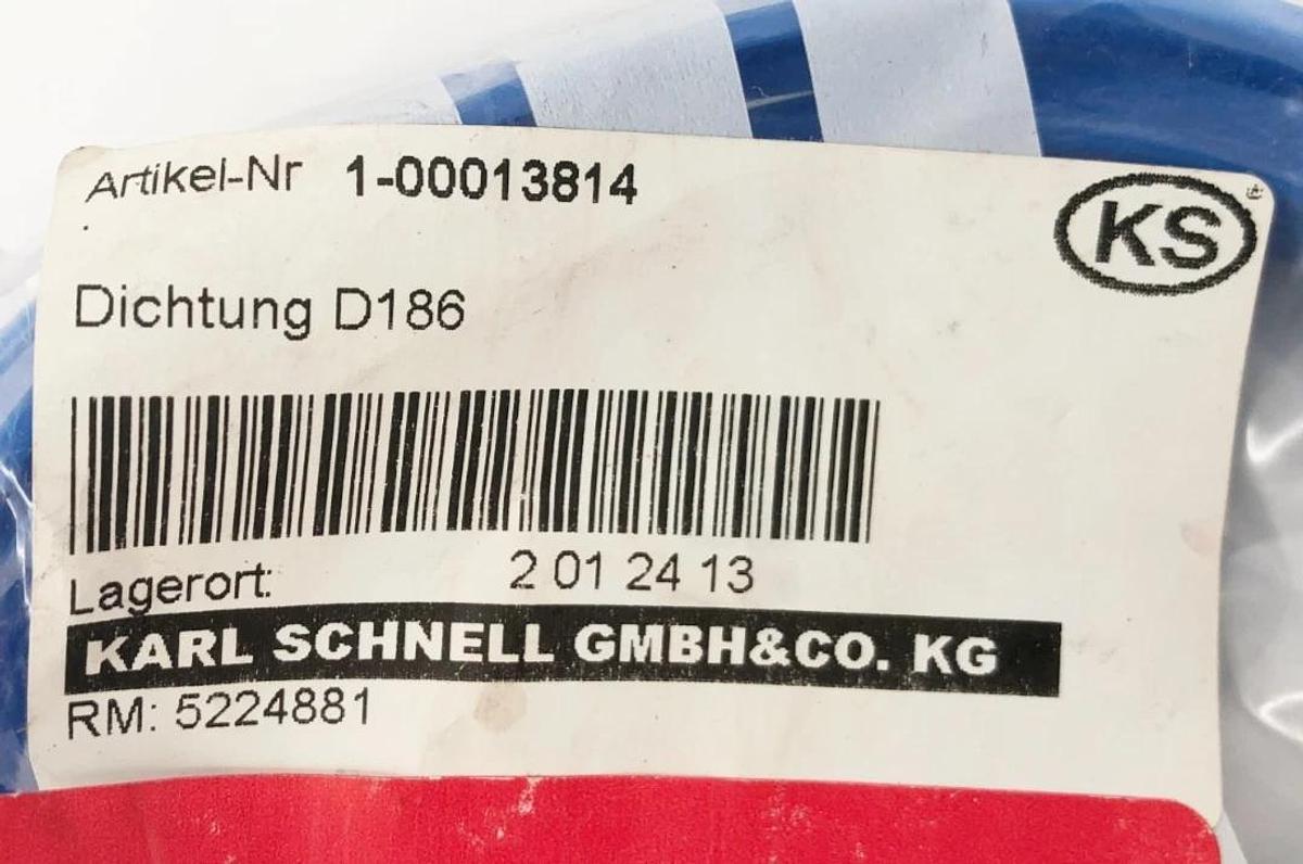 Lot of 4 New Karl Schnell 1-00013814 Seals D186