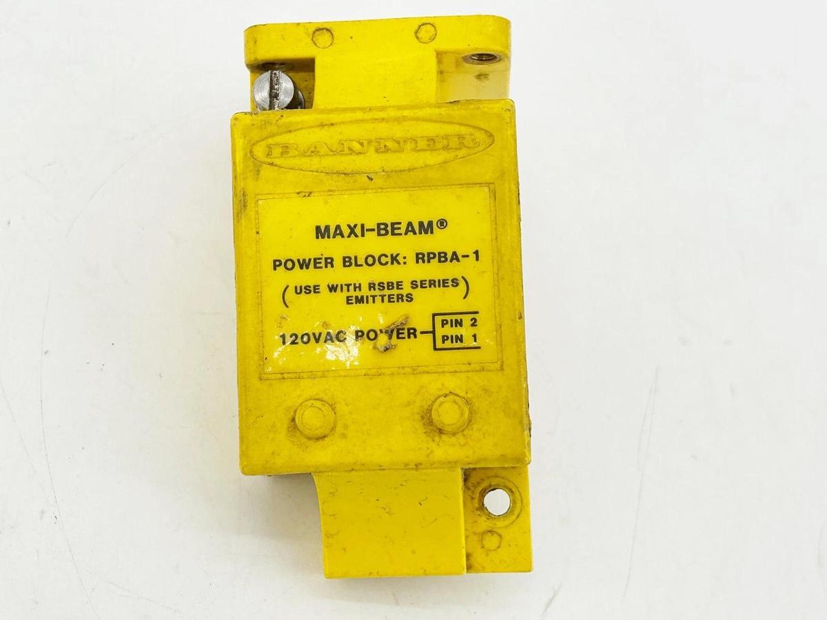 Used Banner Engineering RPBA-1 Maxi-Beam Power Block 120VAC 25696