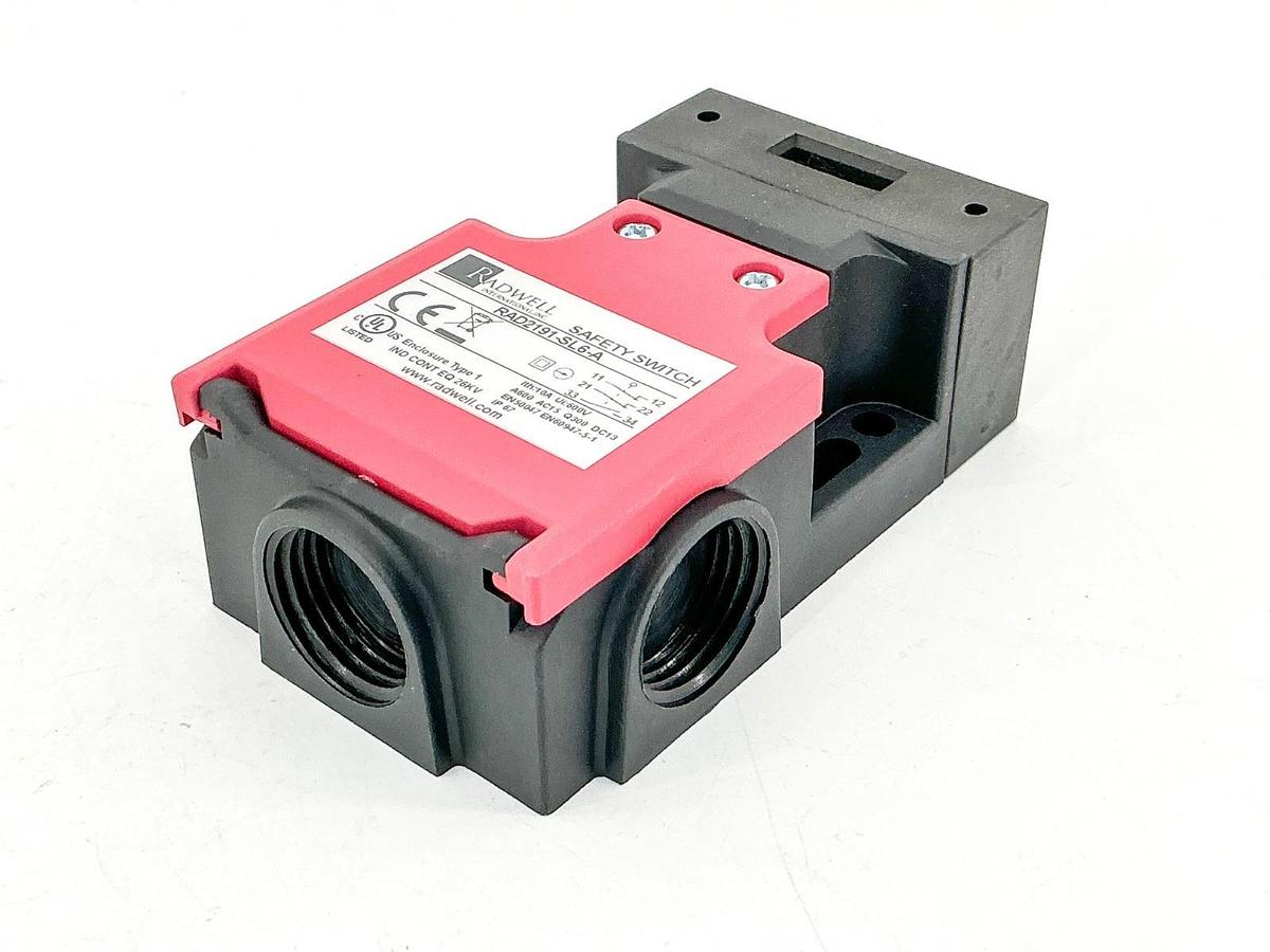New Radwell RAD2191-SL6-A Safety Switch 600V 10A