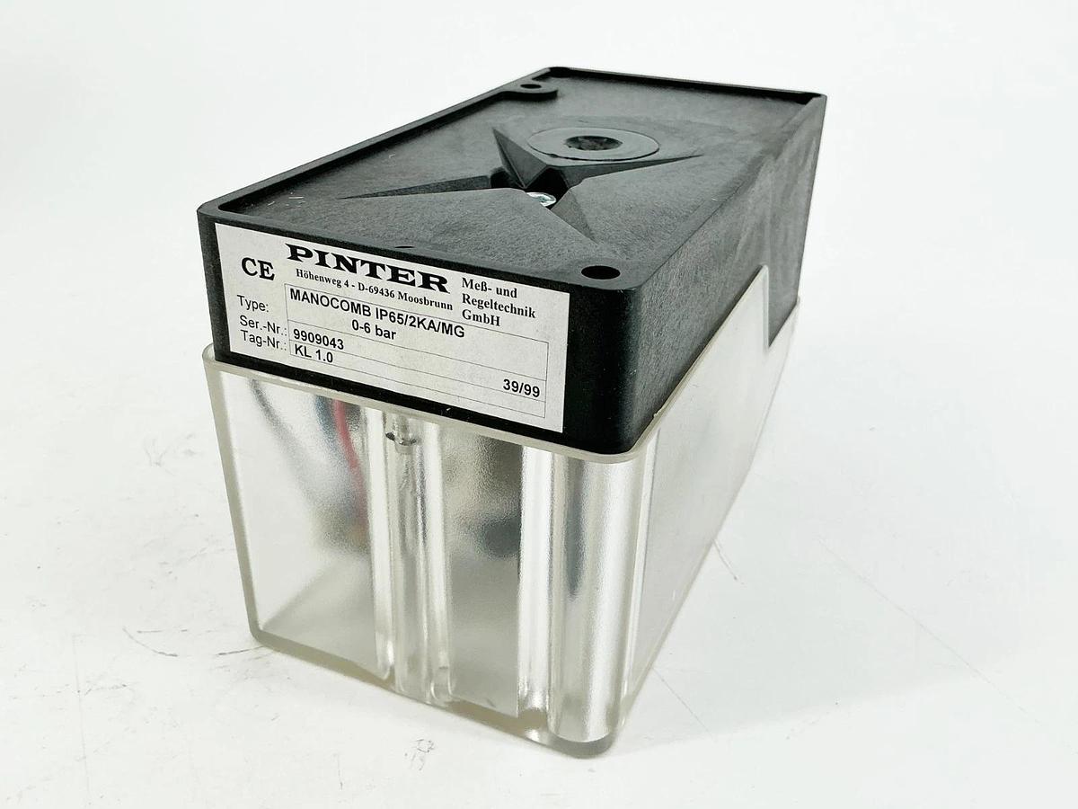 New Pinter MANOCOMB-IP65/2KA/MG Pressure Switch 0-6Bar