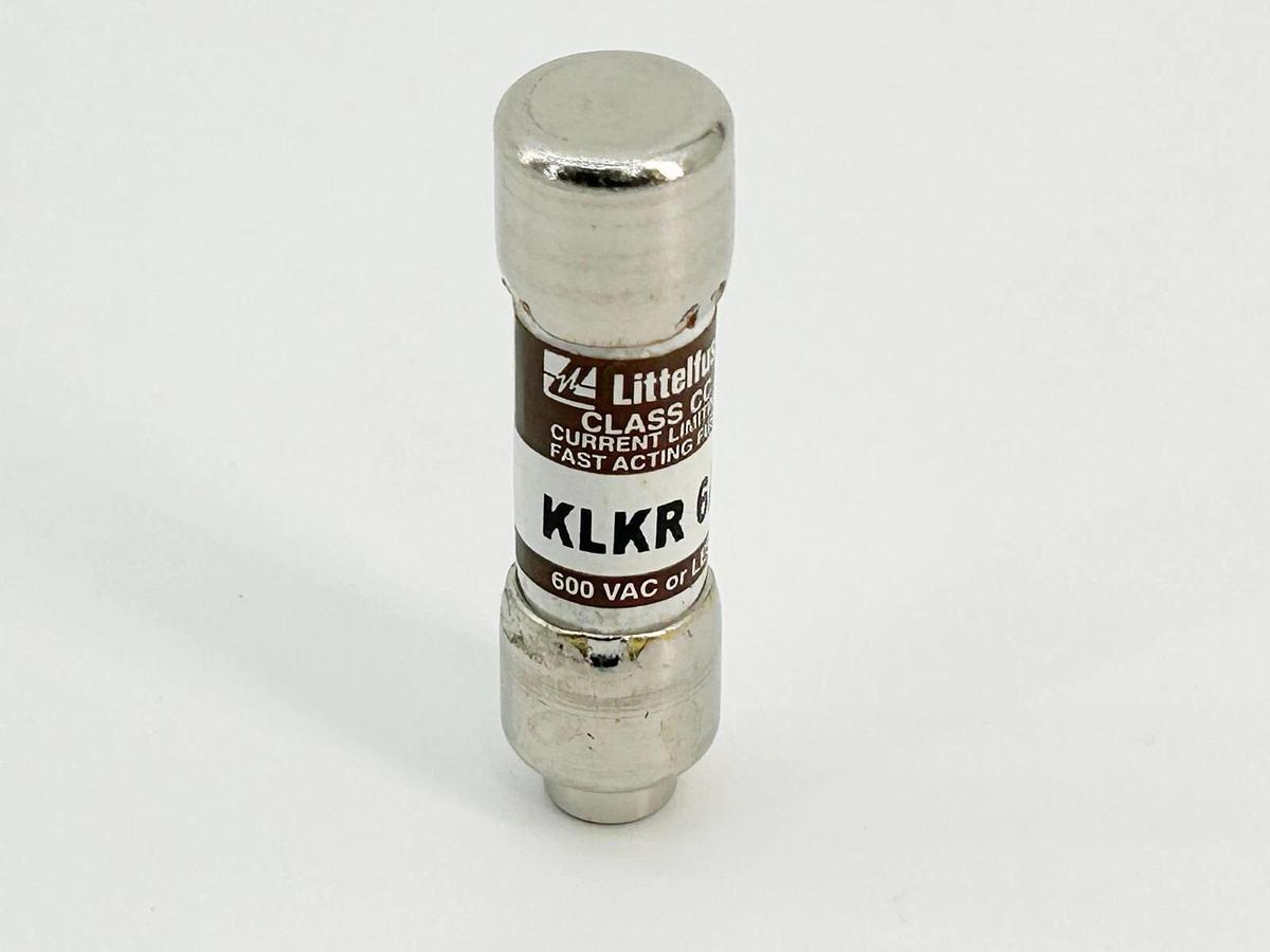 New Lot of 3 Littelfuse KLKR-6A Current Limitting Fast Acting Fuse 6A 600V No Bo
