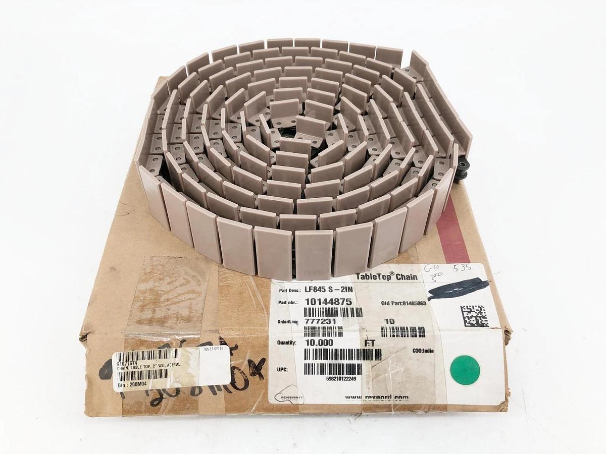 New Rexnord LF845 S-2IN TableTop Chain 10 FT. 10144875 81405863
