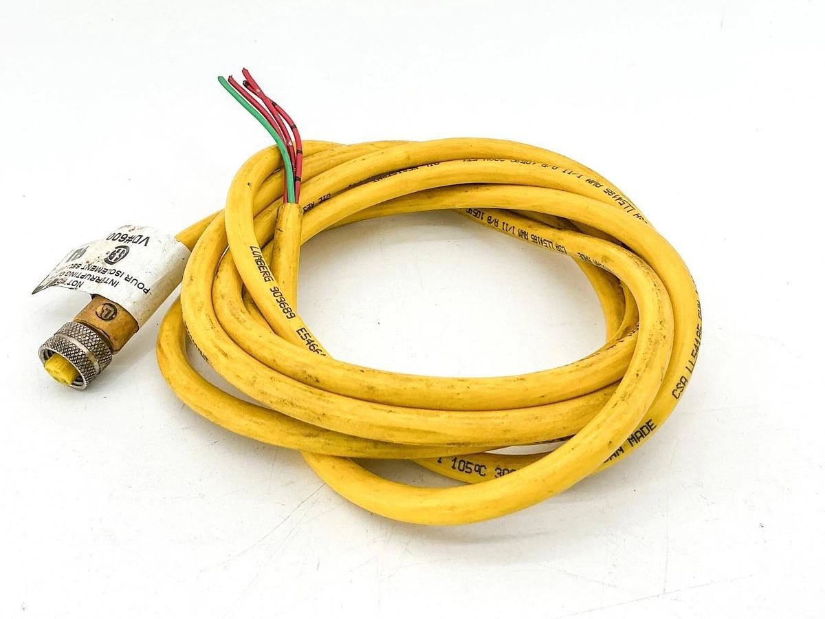 Used Lumberg RKT 4U-689/30FT Cordset 4Pin 300V