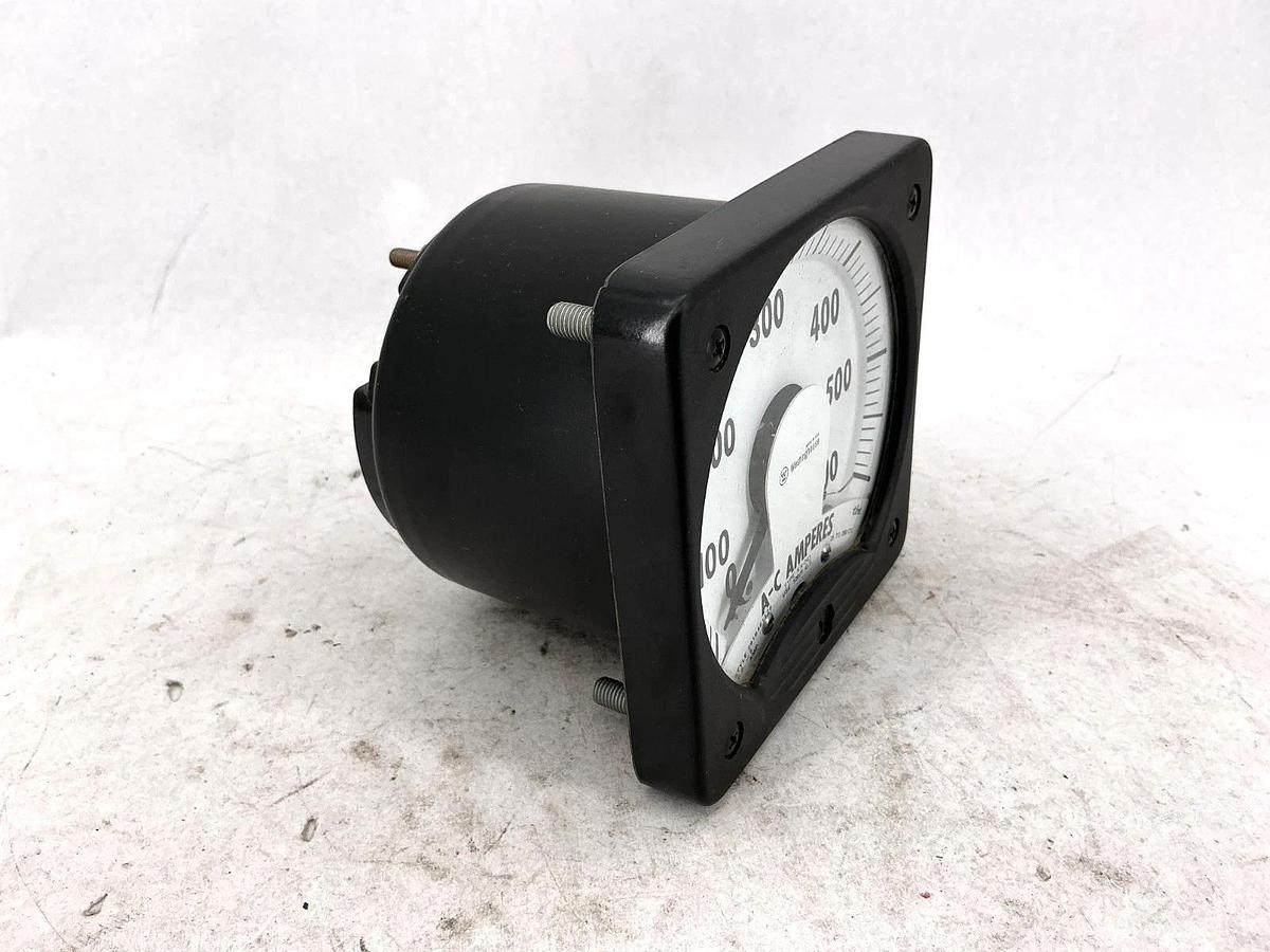 New Westinghouse 291B461A26 Analog Panel Meter Type KA-241 0-600Amps 25-200CY/HZ