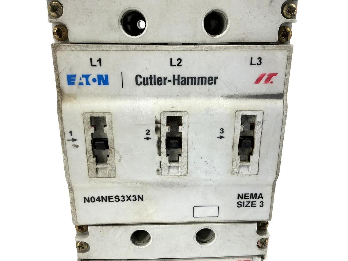 Used Eaton Cutler-Hammer N111ES3X3N Contactor 3P 90A w/ 24VDC Coil Controller N05NES3
