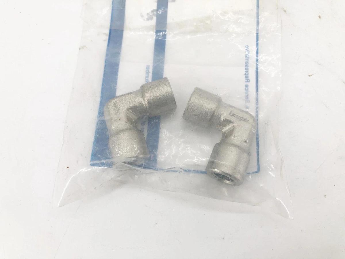 Lot of 4 New Swagelok SS-2-E Elbows 1/8" FNPT Stainless Steel