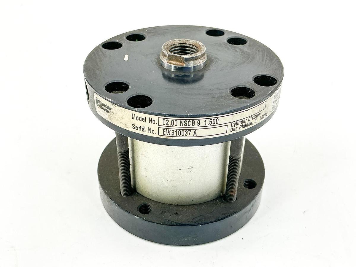 Used Schrader Bellows 02.00-NSCB9-1.500 Pneumatic Cylinder 250PSI