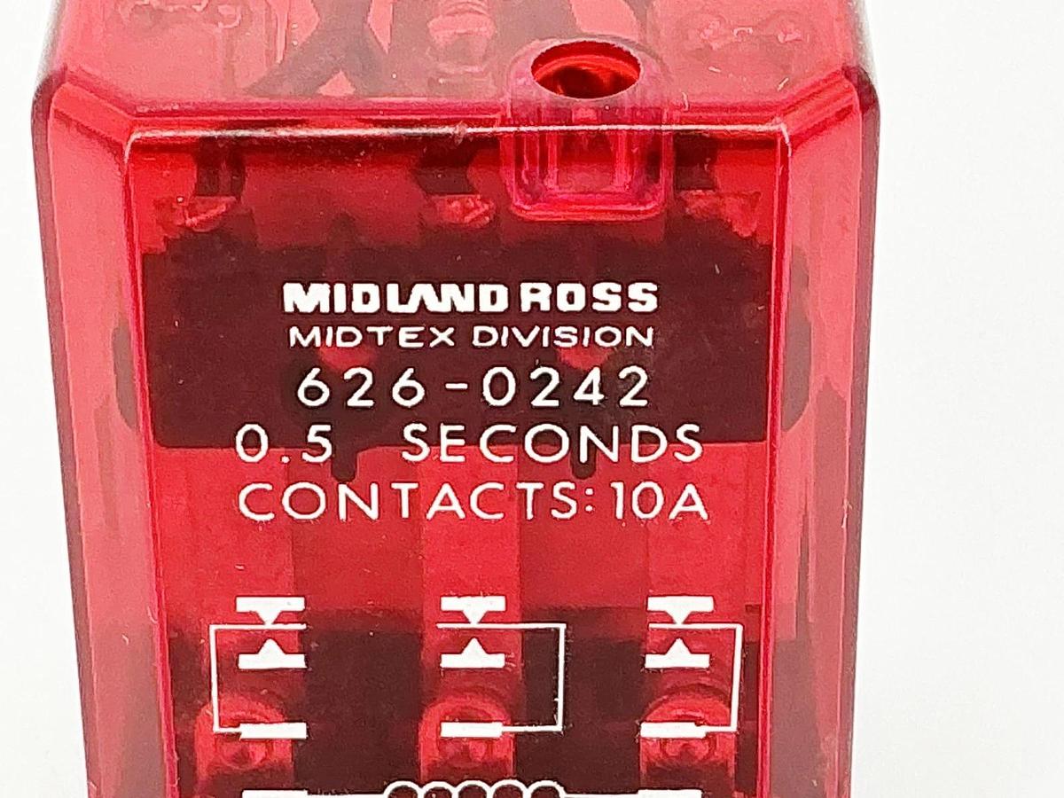 New Midland Ross 626-0242 Relay 0.5 Seconds 10A 120V 11Pin - No BOx