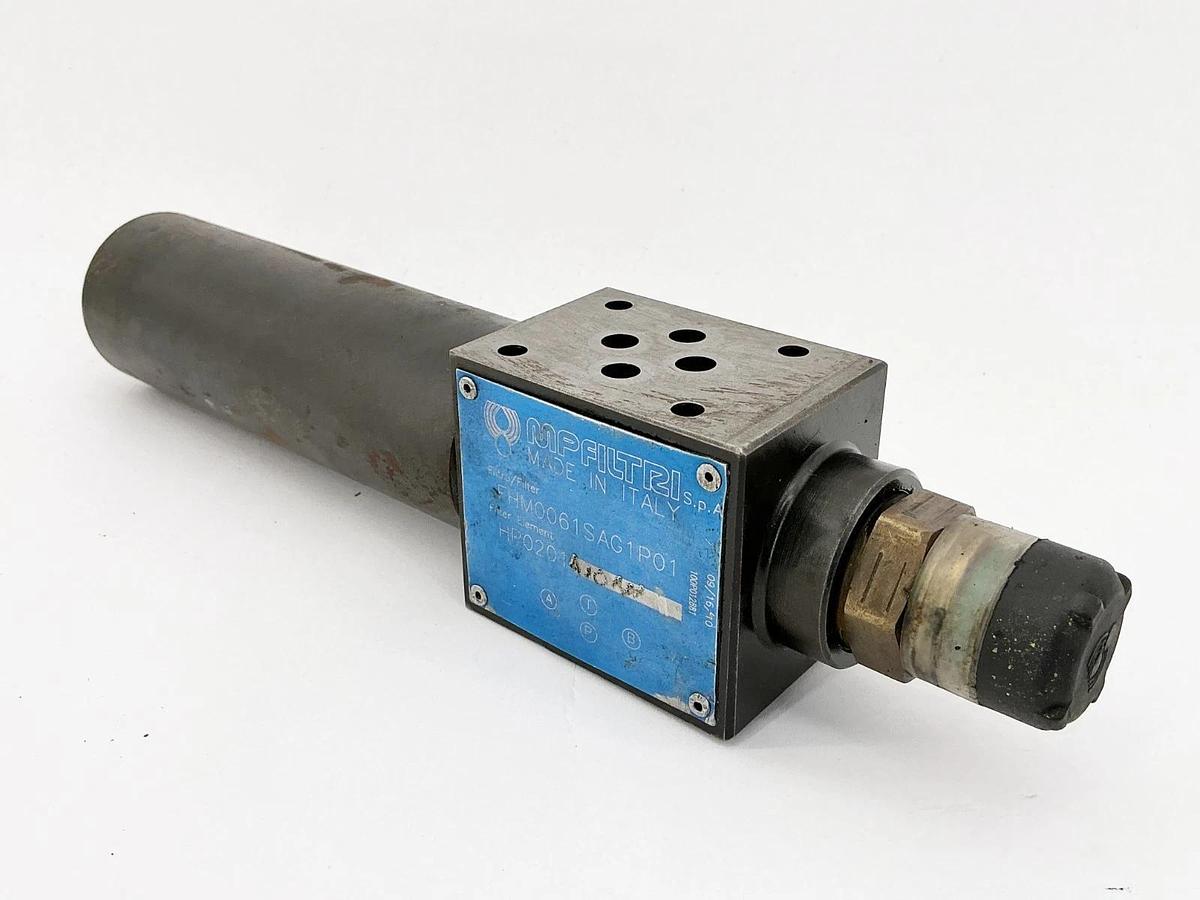 Used MP Filtri FHM0061SAG1P01 Hydraulic Filter Valve Assembly HP0201A10AH