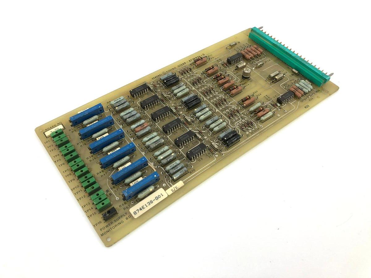 New GE 01289-873E936-3 Power Supply Monitoring Board