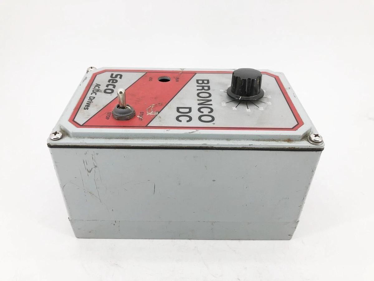 Used Seco Bronco B160 Adjustable Speed AC/DC Drive AC In: 115V 15A (For Parts Only)