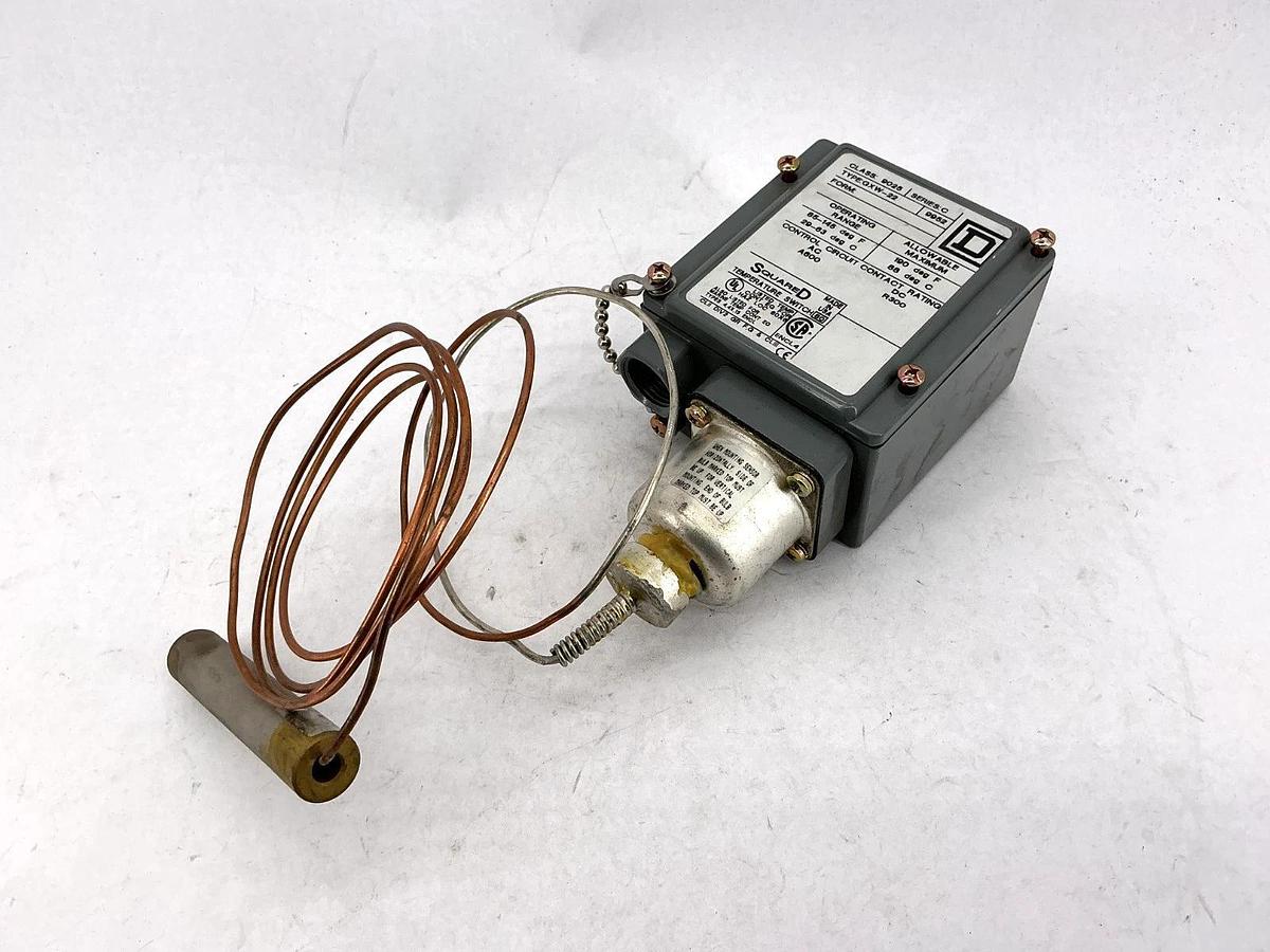 New Square D 9025GXW-22 Ser C Temperature Switch 115.0°F Decreasing.