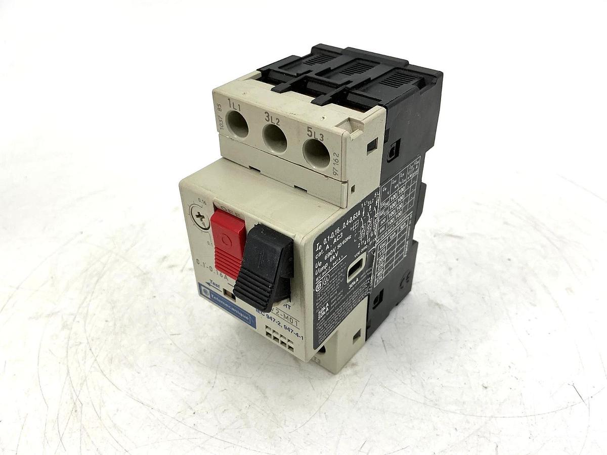 Used Lot of 2 Telemechanique GV2-M01 Motor Circuit Breaker 0.1-0.16A 690V 50/60HZ