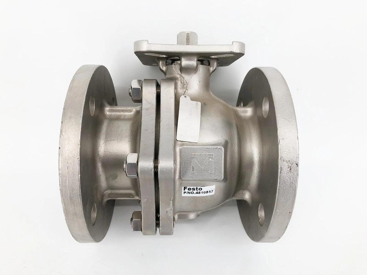 New Festo 4810857 Ball Valve 2-1/2" 316 SS DN 50 PN20 - No Box