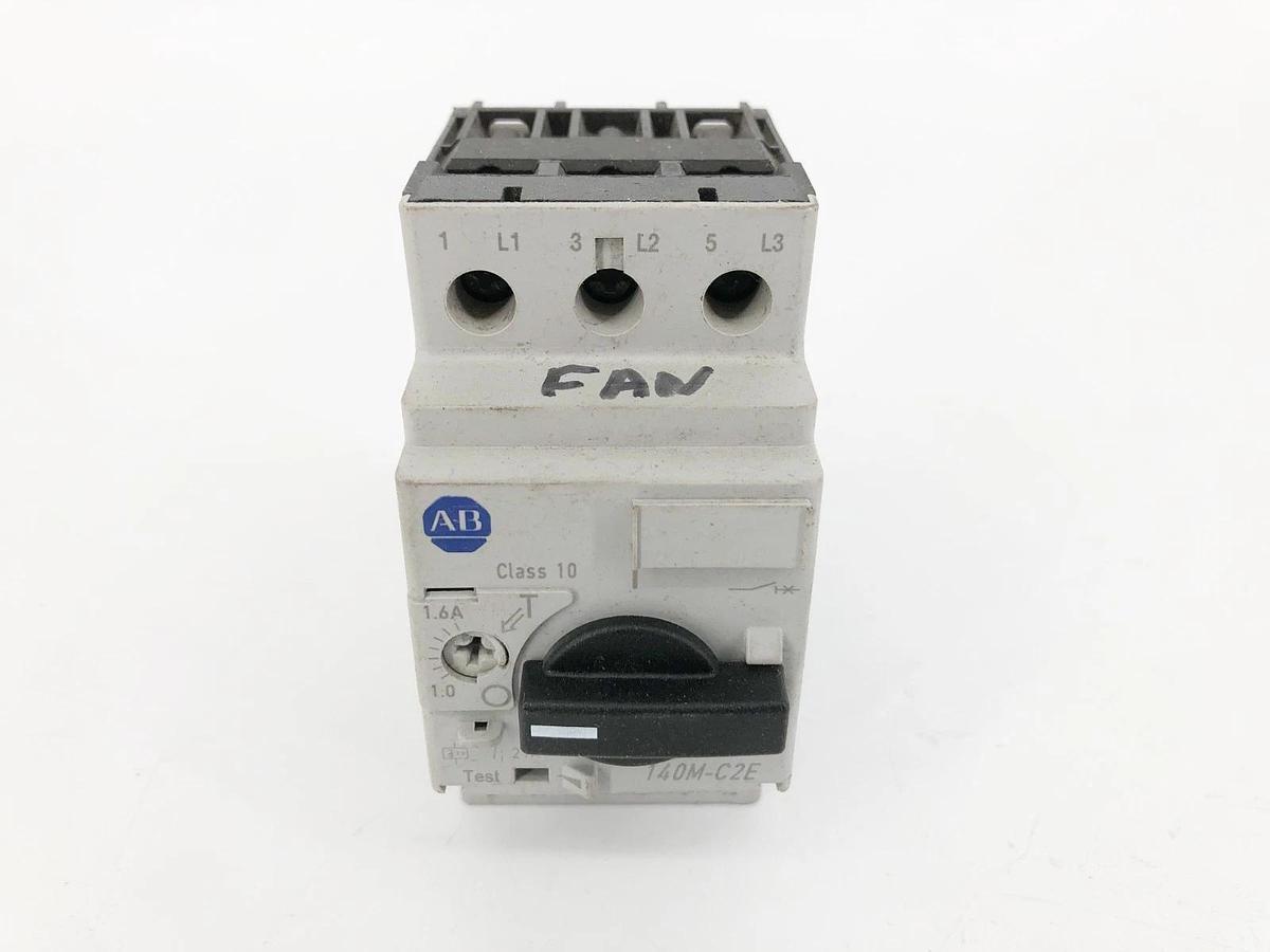 Used Allen Bradley 140M-C2E-B16 Ser. C Motor Circuit Breaker 1-1.6A