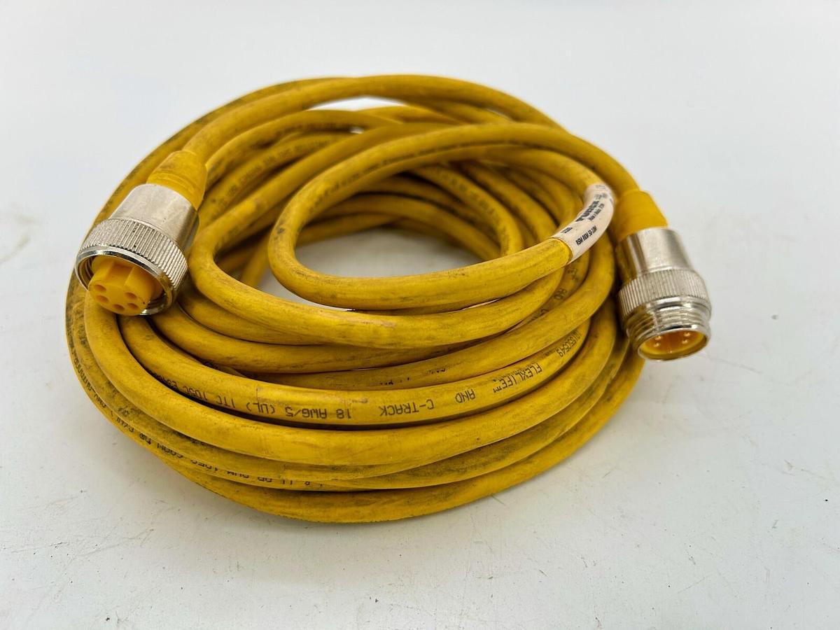 Used Turck RSM RKM 50-10M Mini Fast 300V 9Amps Double Ended Cordset U2283