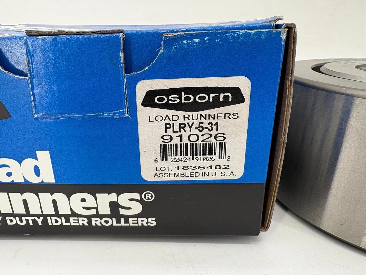 New Osborn Load Runner PLRY-5-31 Tapered Roller Bearing Yoke Roller 91026