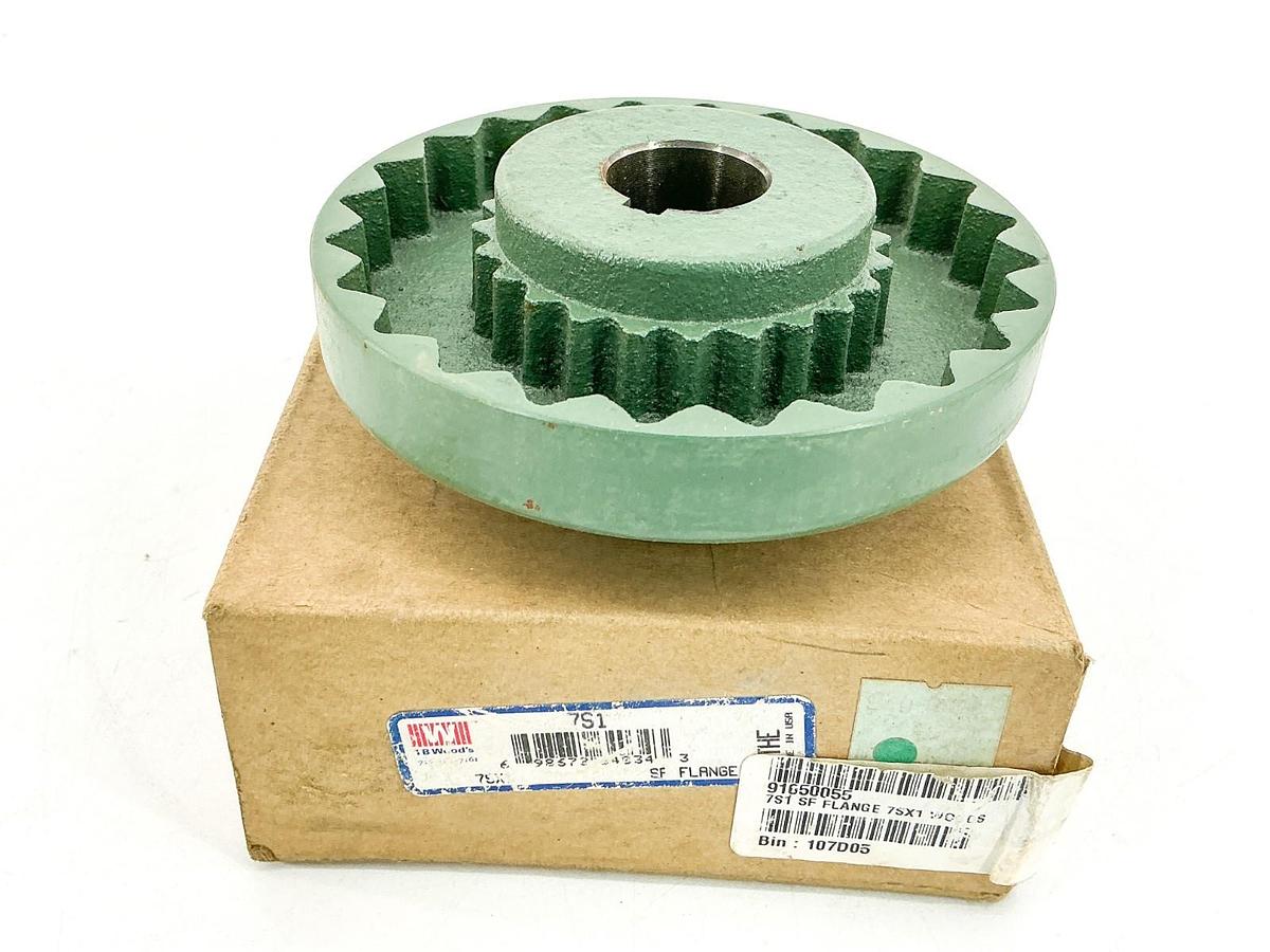 New TB Woods 7SX1 SF Flange Coupling 1" Bore 5250RPM
