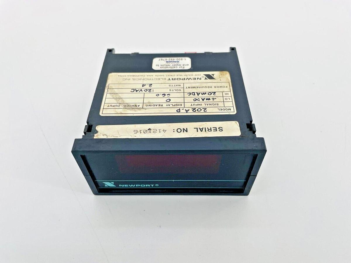 Used Newport 202A-P Process Meter 120V 2.4W 4-20mA