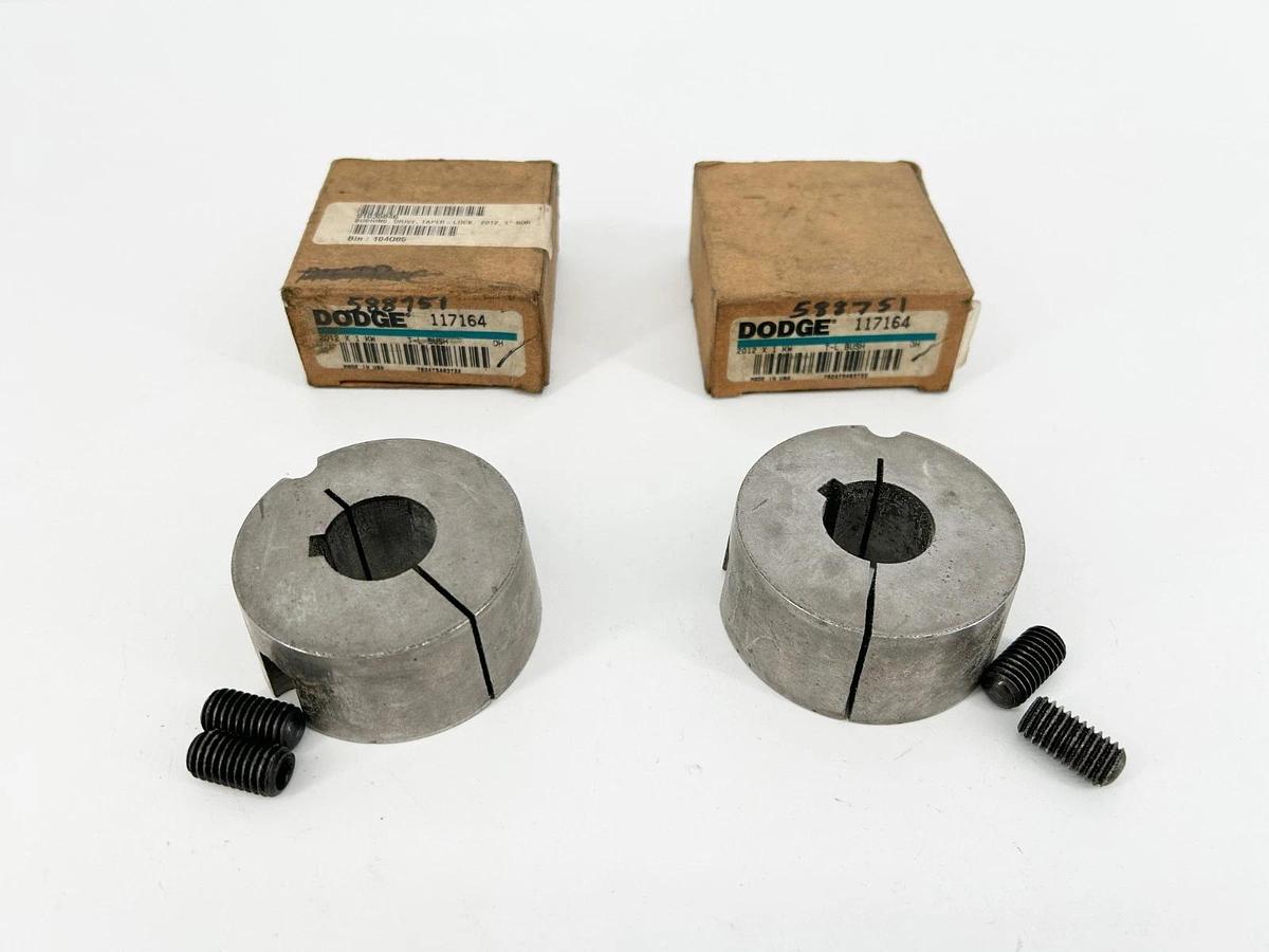 Lot of 2 New Dodge 2012 X 1 KW Taper Lock Bushings 1" Bore 117164