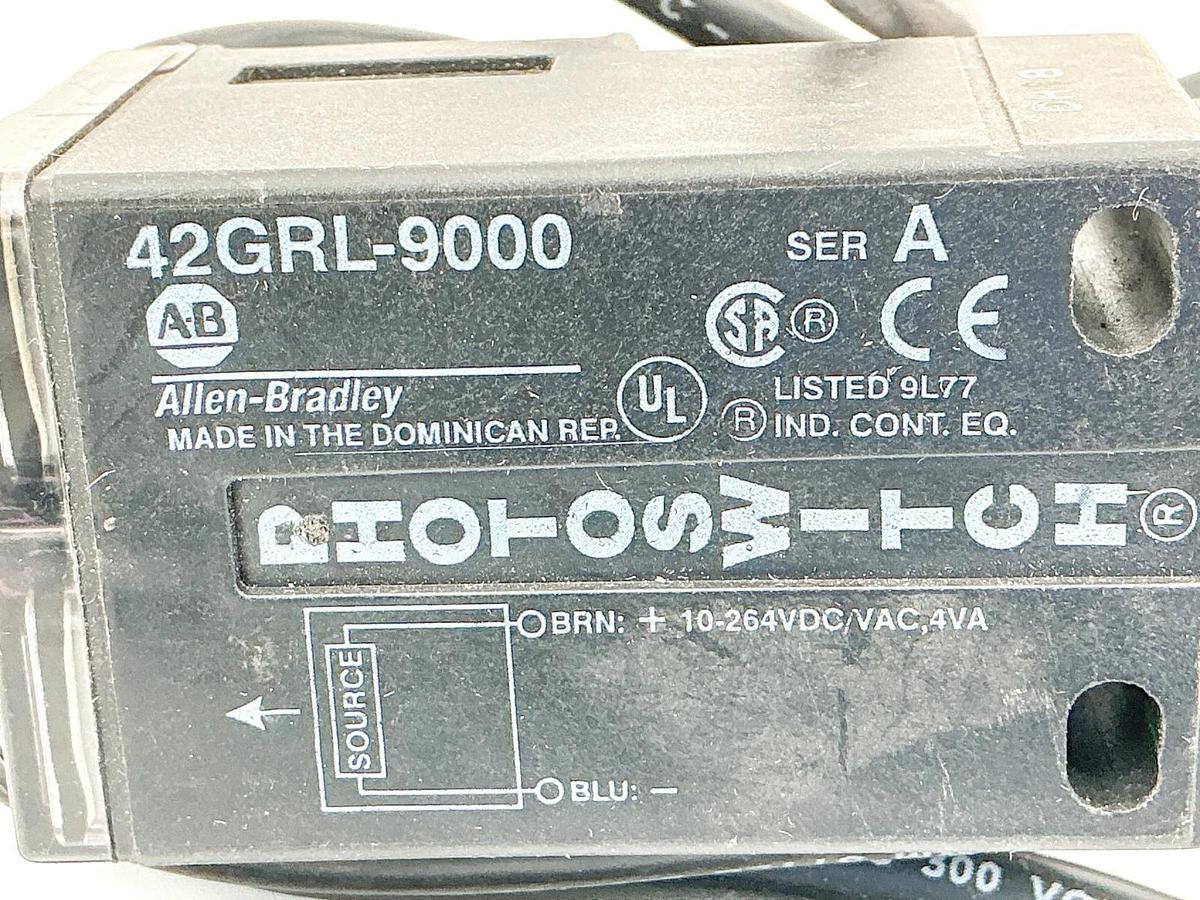 New Allen Bradley 42GRL-9000 Photoswitch Sensor 10-264VDC/AC 4VA Ser.A - No Box