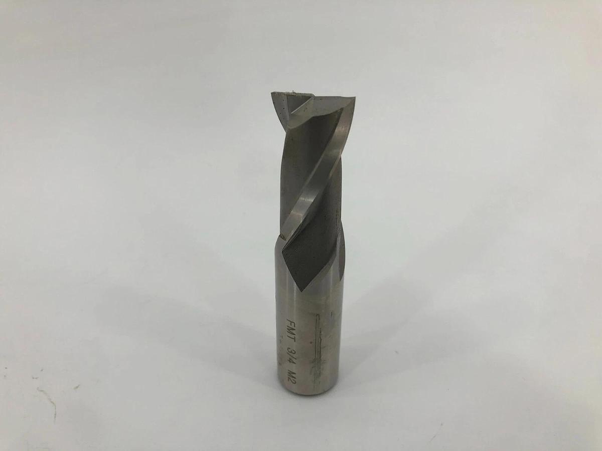 New FMT Production HSS 2 Flute End Mill, Single End, 3/4" Dia. 0306114