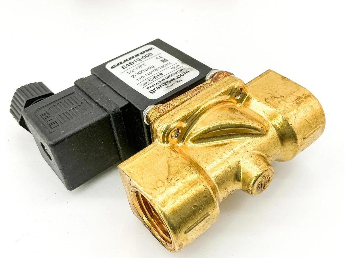 New Granzow E4B19-000 Solenoid Valve 2 Way 1/2"NPT 110/120V 300PSIG