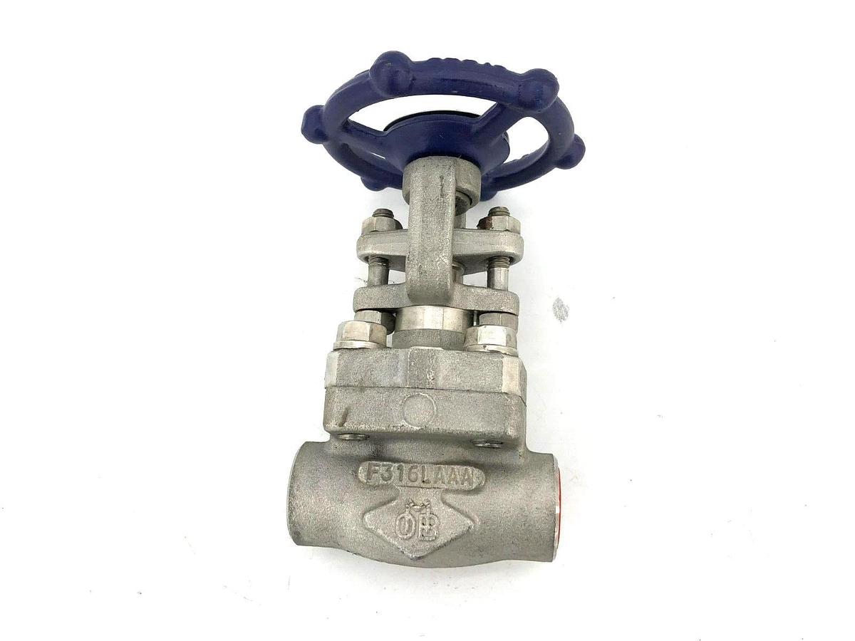 New OMB Valves 810 NACE Forged Stainless Steel Gate Valve 1/2" RB