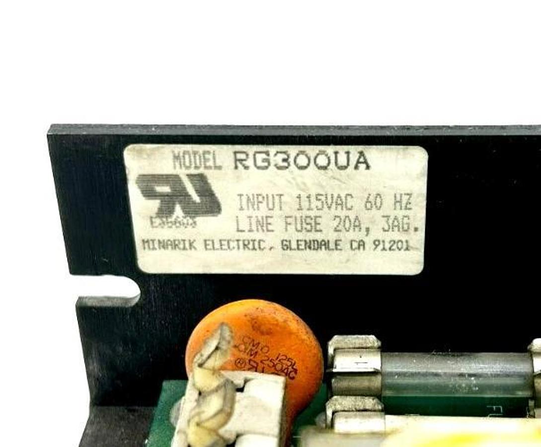 Used Minarik RG300UA DC Motor Speed Controller, 115 VAC 1.5 AMP 1 HP 50/60 HZ