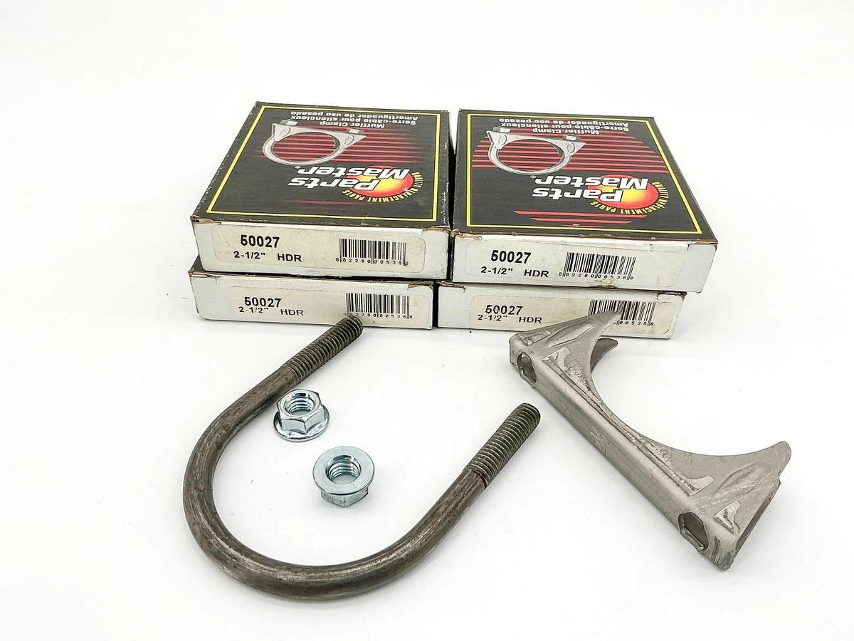New Lot of 4 Parts Master 50027 Muffler Clamp 2-1/2" HDR