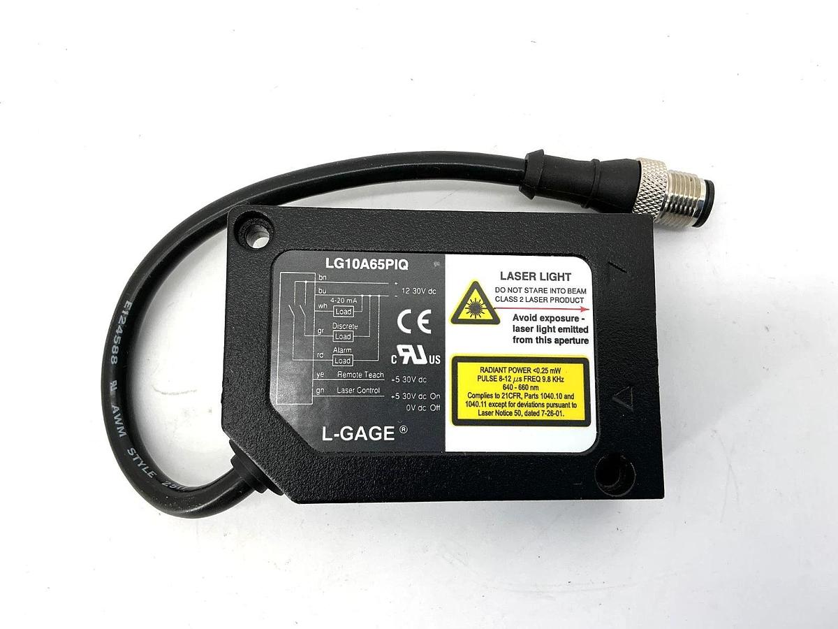 New Banner Engineering LG10A65PIQ Laser Gauging Sensor S: 75-125mm 54096 -No Box