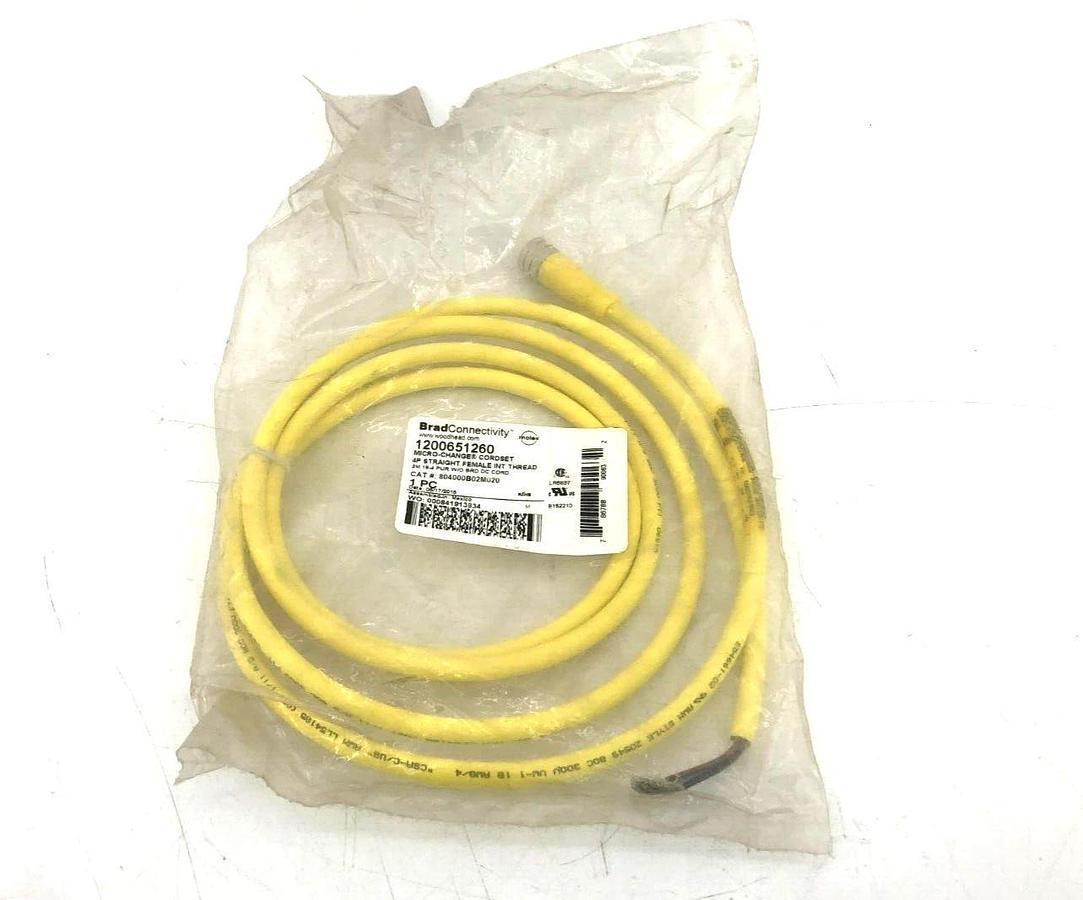 New Brad Connectivity 1200651260 Micro Change Cordset 4P Female