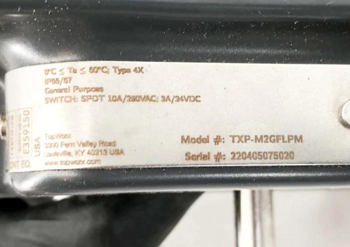 New TopWorx TXP-M2GFLPM Limit Switch Box Valve Monitor