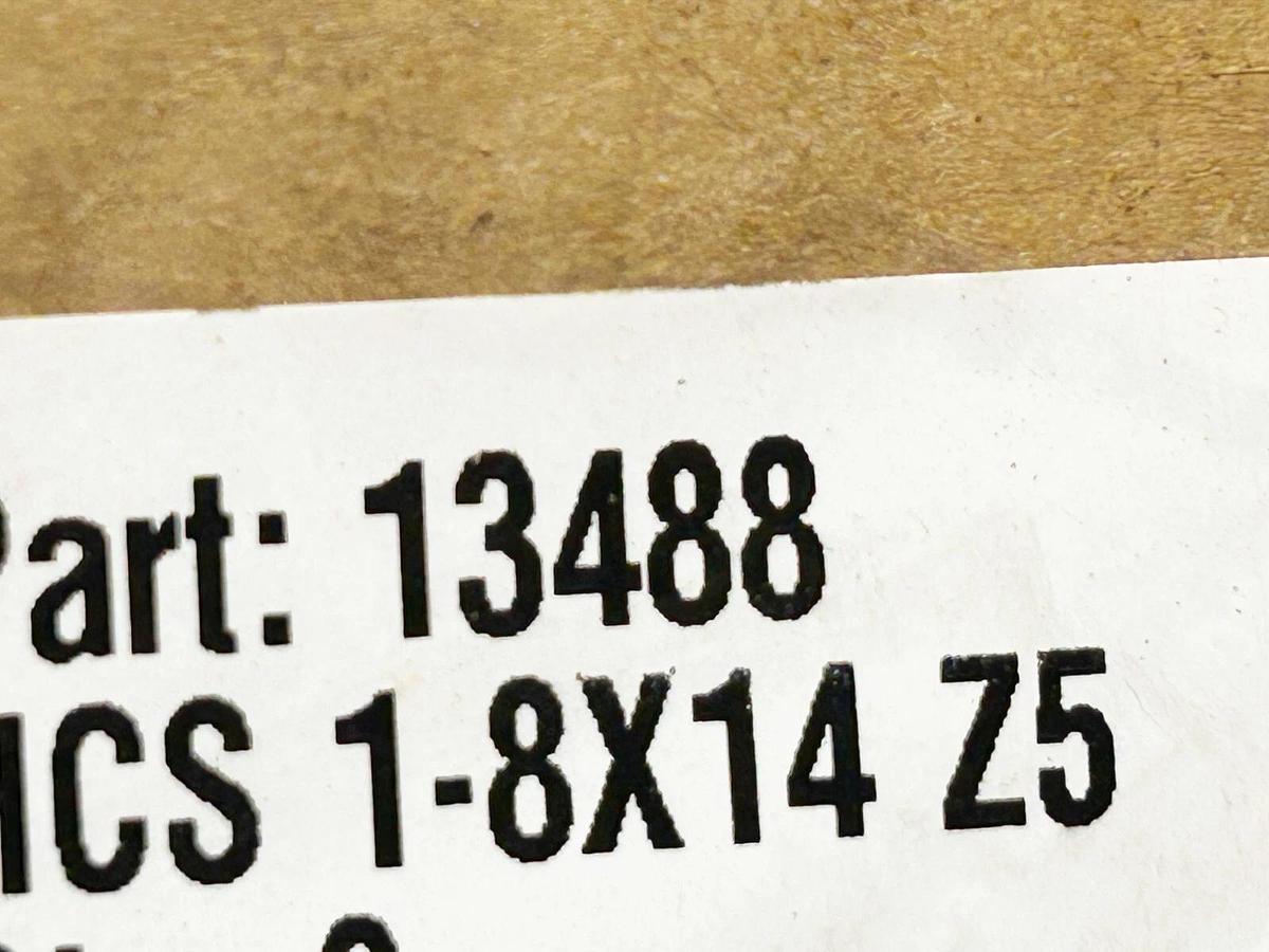 New Lot of 5 Fastenal 13488 1"-8X14" Grade 5 Zinc Finished Hex Cap Screw No Box