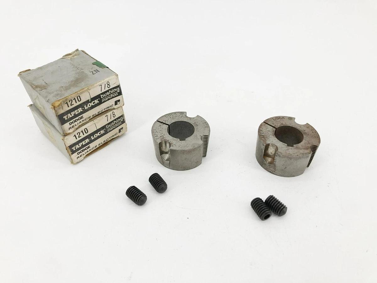 Lot of 2 New Dodge 117079 Taper Lock Bushings 1210 X 7/8-KW